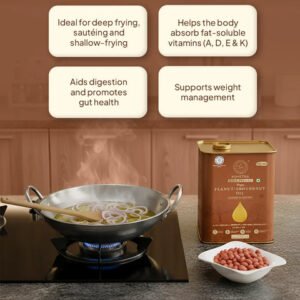 Kshetra- Virgin Cold Pressed High Oleic Peanut Oil- Single Press | Aflatoxin free | Monocultivar| UNREFINED - Image 4