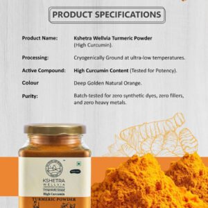 High Curcumin Turmeric Powder |Cryogenically Ground | Aflatoxin free - Image 5