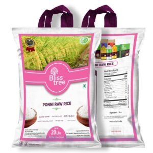 Ponni Raw Rice - Semi-polished, from Manachanallur, Tamilnadu - 10lb - Image 1